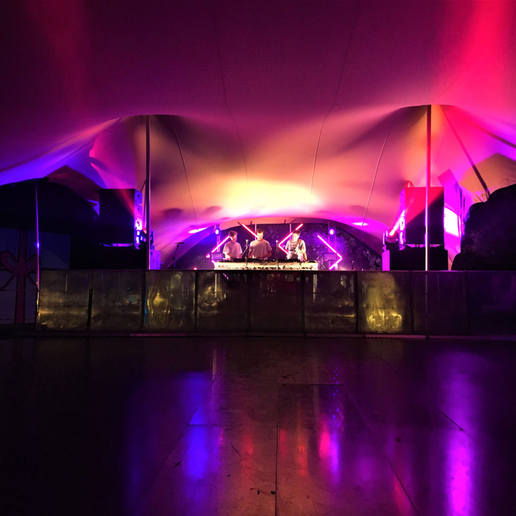 DJs in Festival Stretch Tent